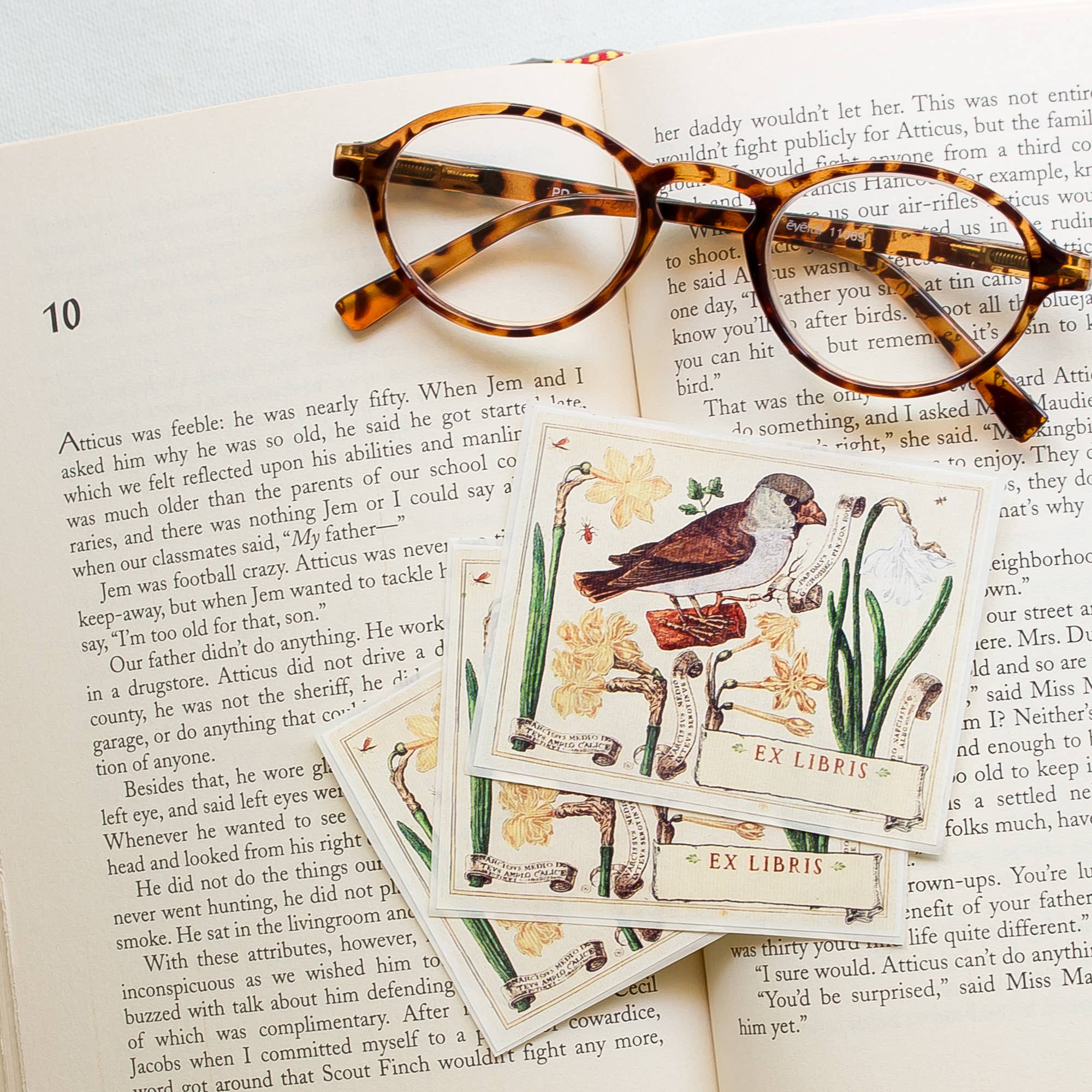 Bird And Daffodils Bookplates