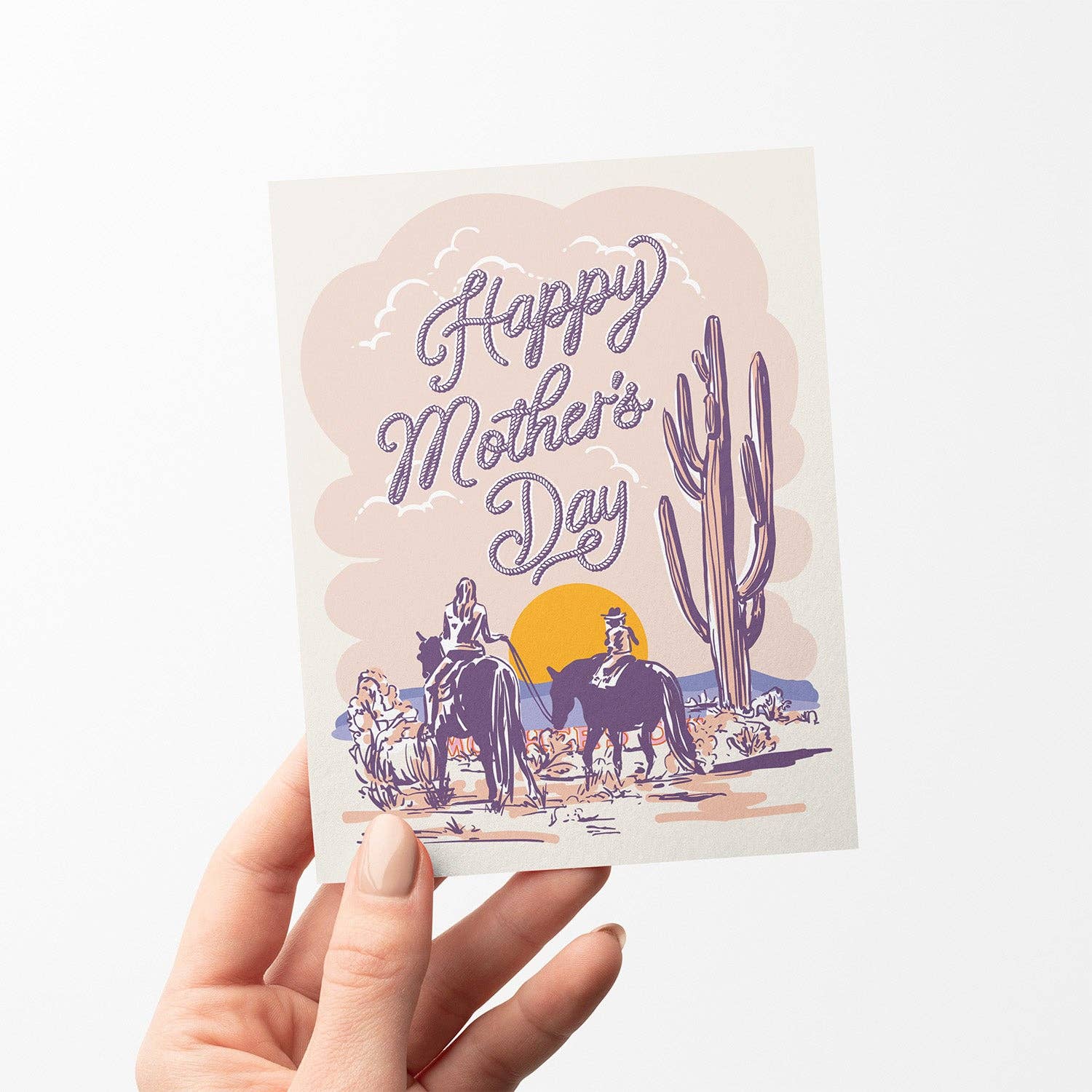 Trail Ride Mother's Day A2 Greeting Card