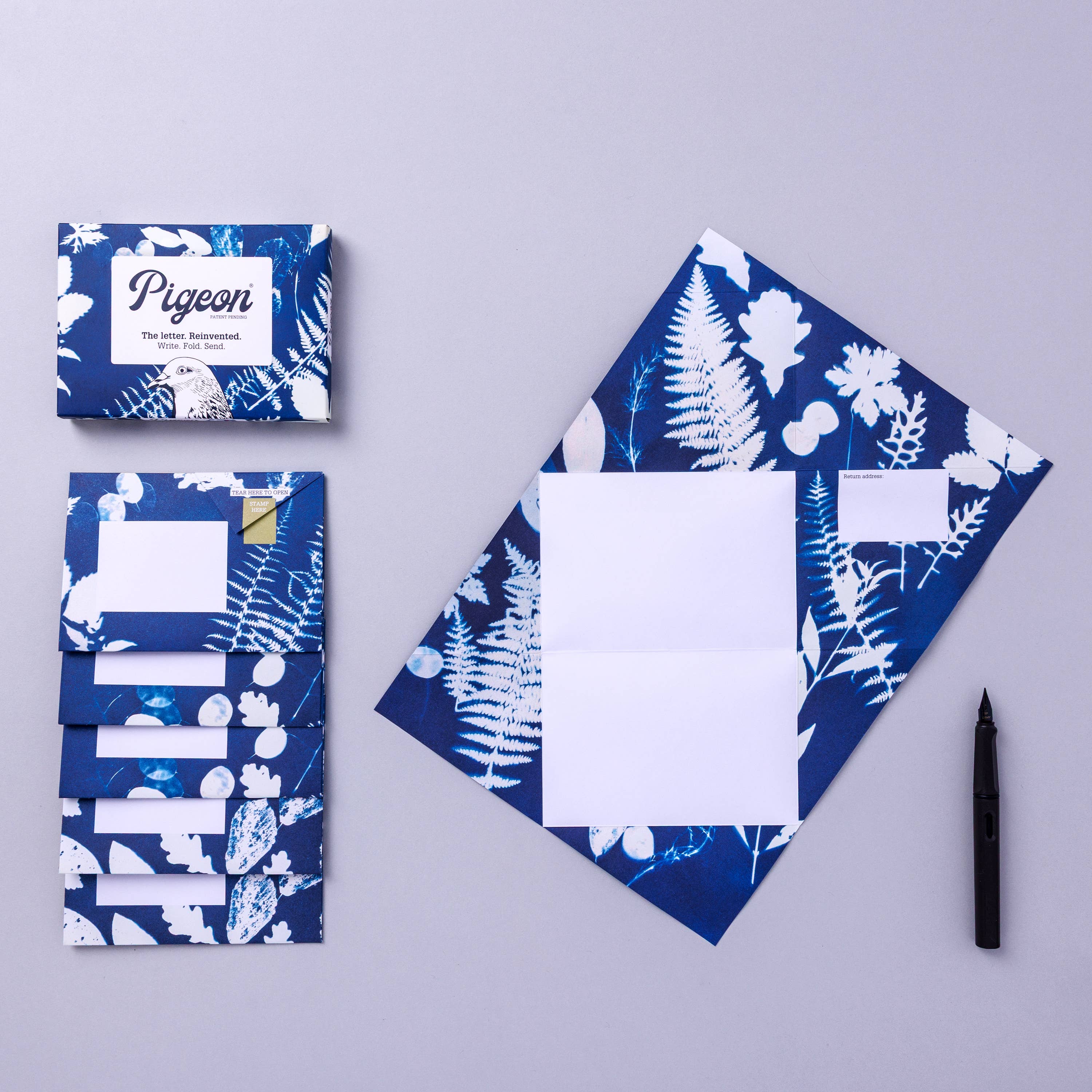 Apothecary Pigeon | Folding Letter Set | Pack of 6