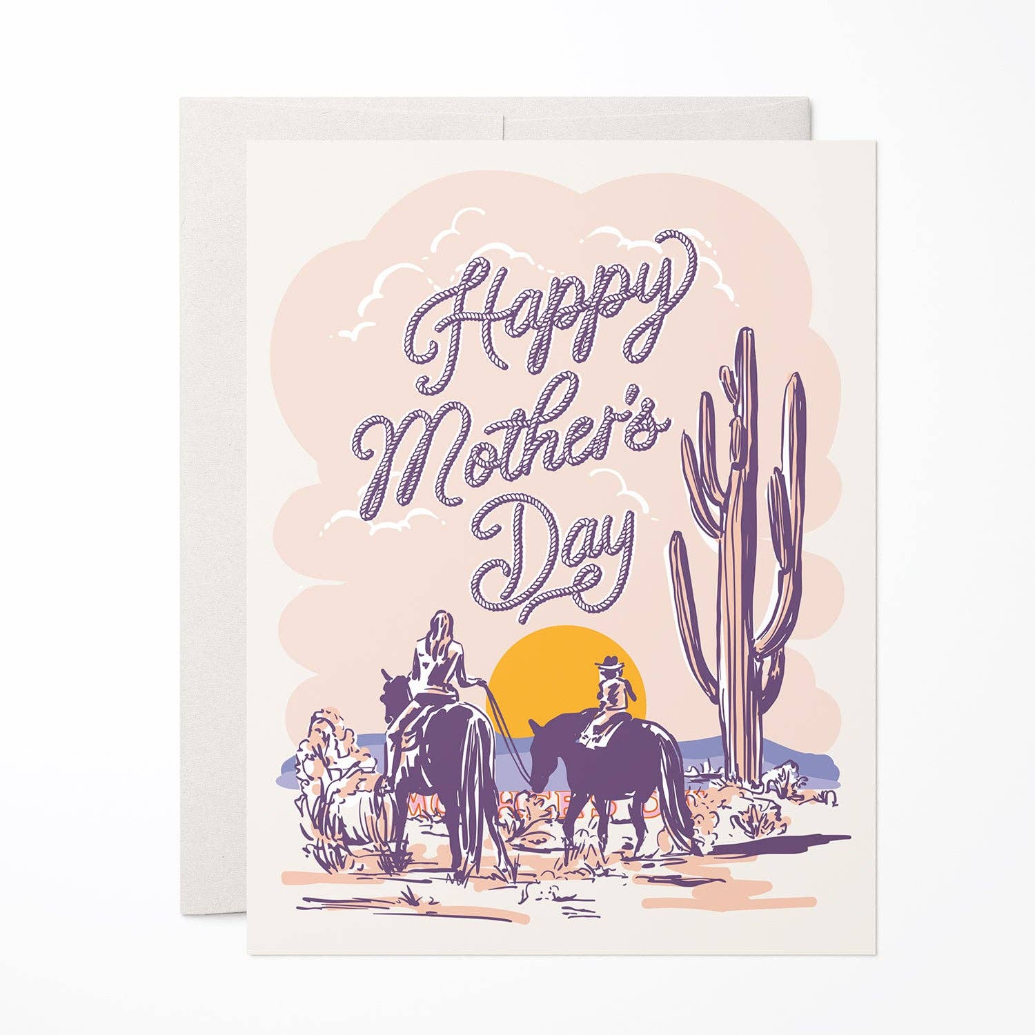 Trail Ride Mother's Day A2 Greeting Card