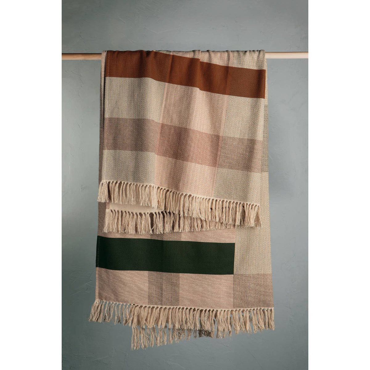 Dimension Cotton Throw | Cinnamon