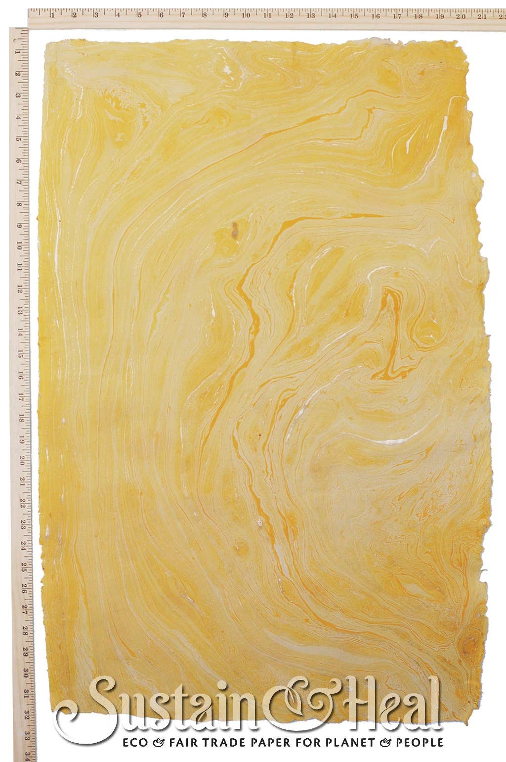 Yellow Marble Sheet | Handmade Paper | #149