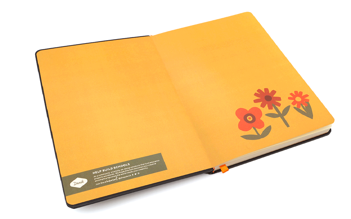 Chunky Flowers | Embroidered Notebook