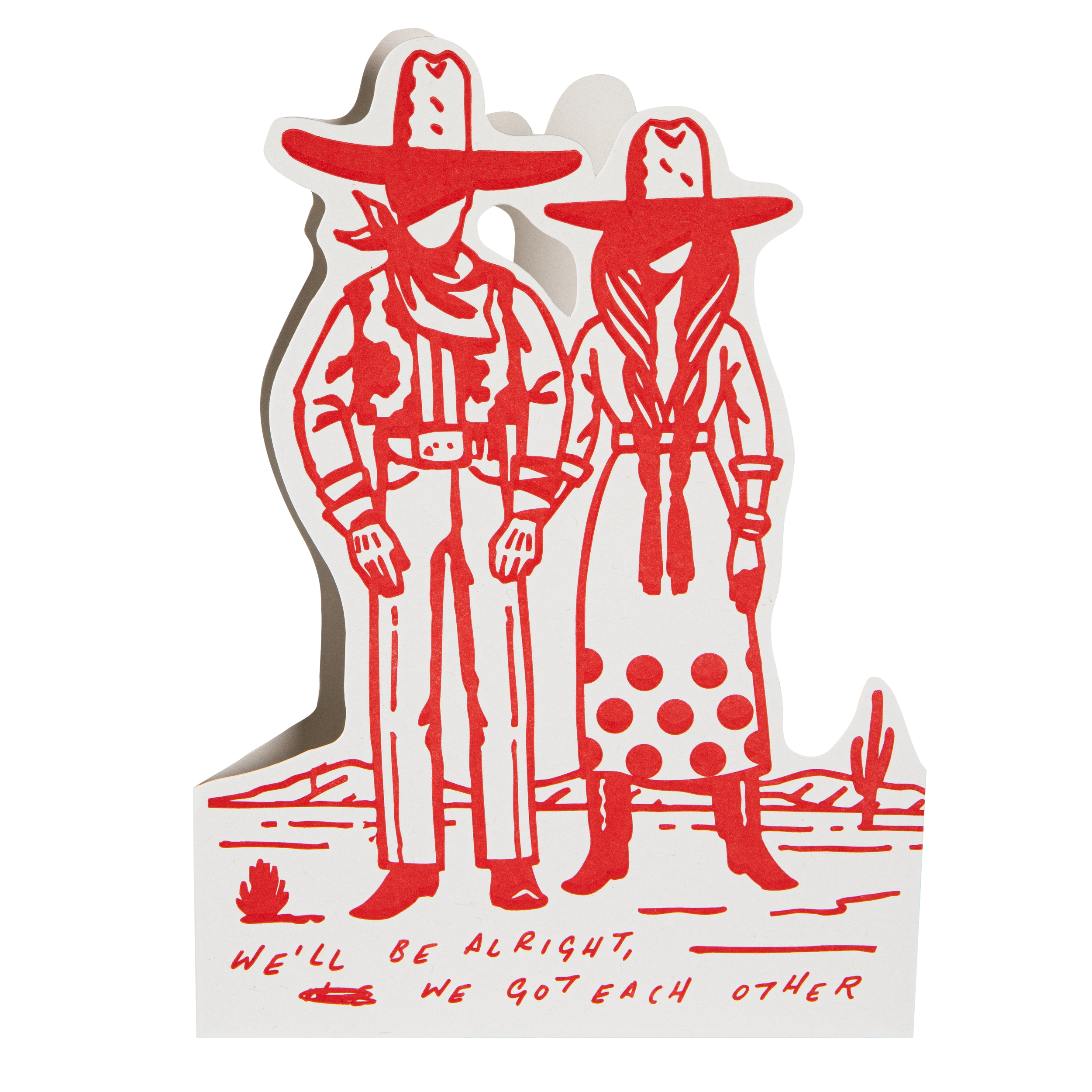 We'll Be Alright | Cut-Out Greeting Card