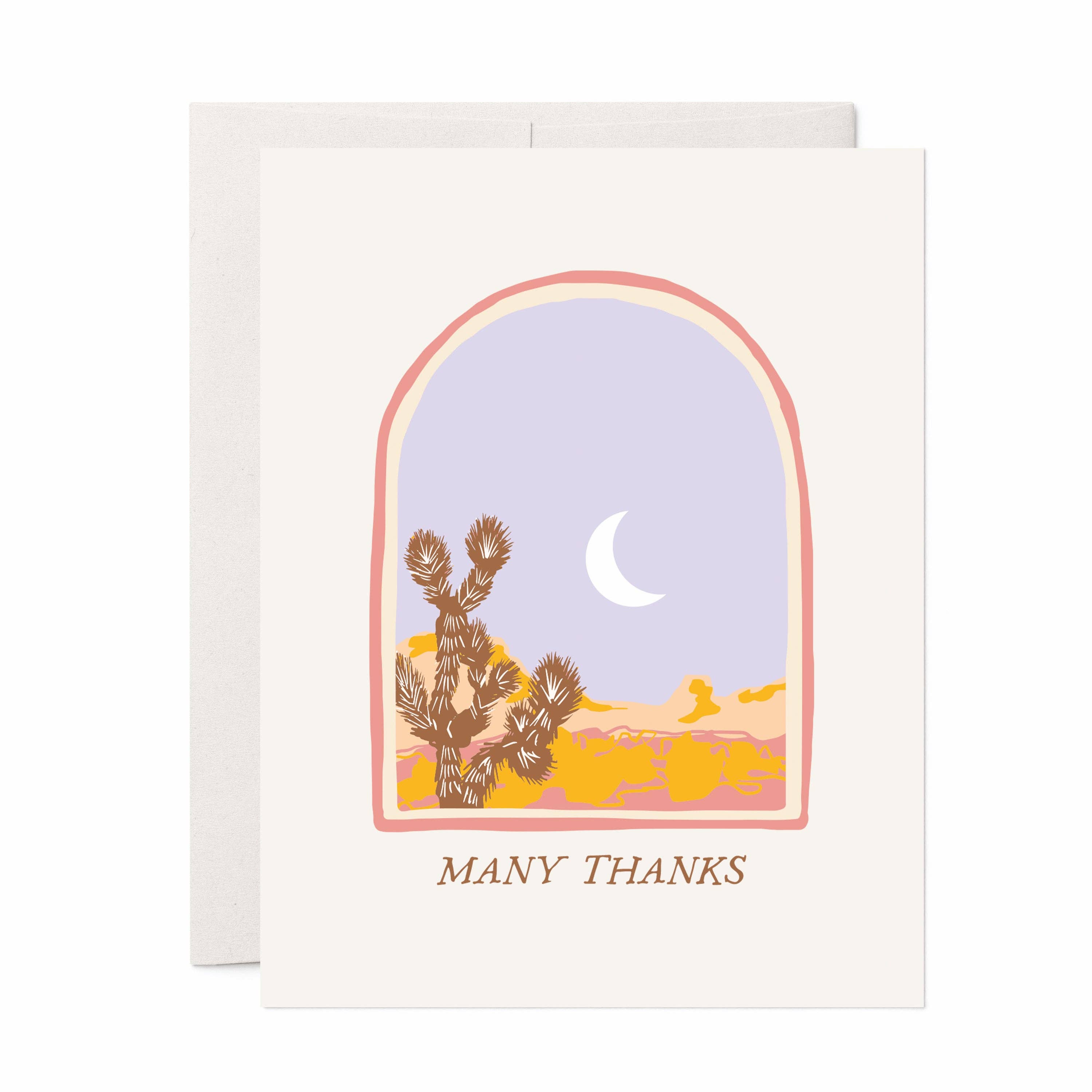 Joshua Tree Thank You A2 Greeting Card