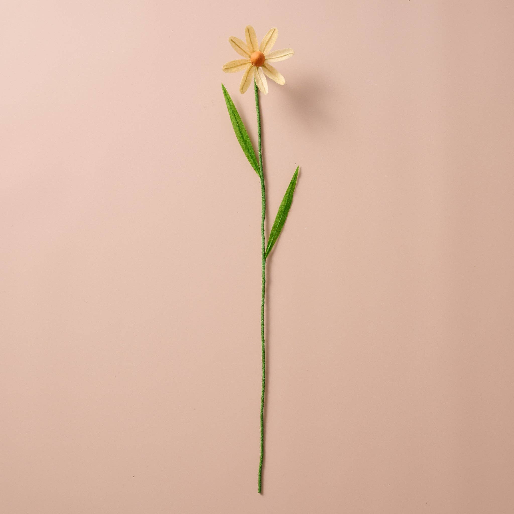 Silk Paper Cone Flowers - Cream
