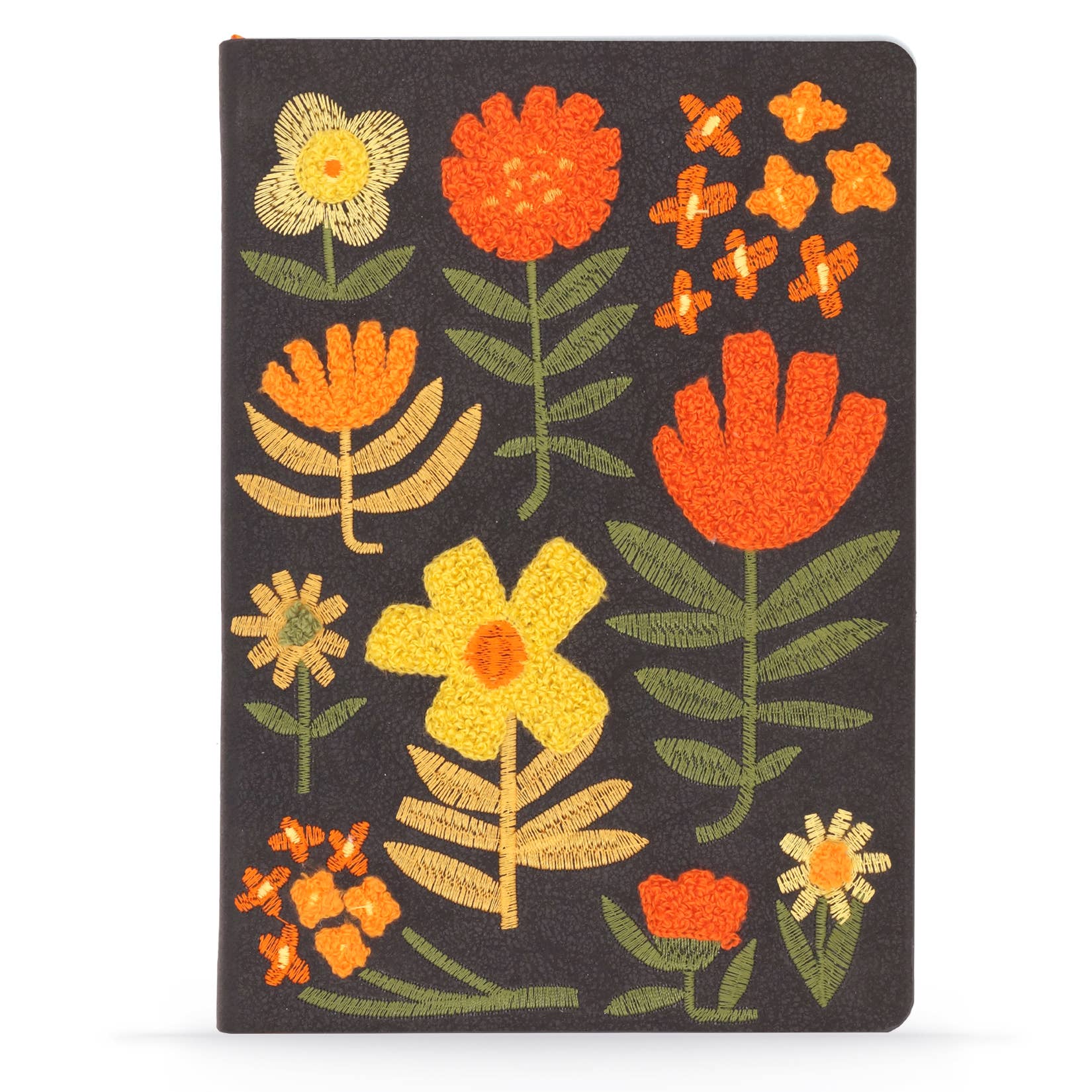 Chunky Flowers | Embroidered Notebook