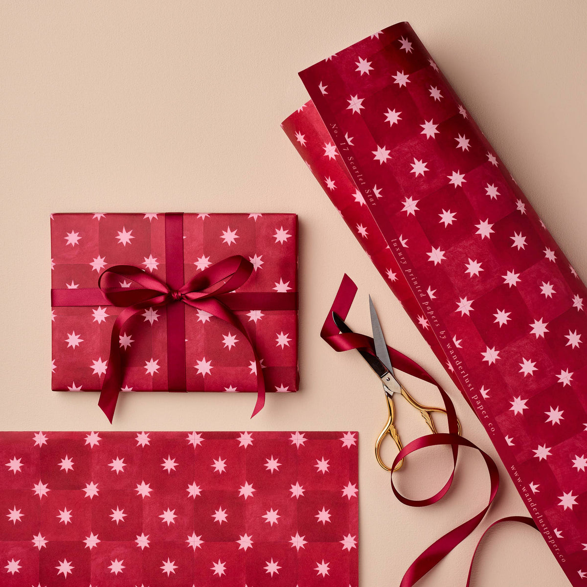 Scarlet Star | Patterned Wrapping Paper