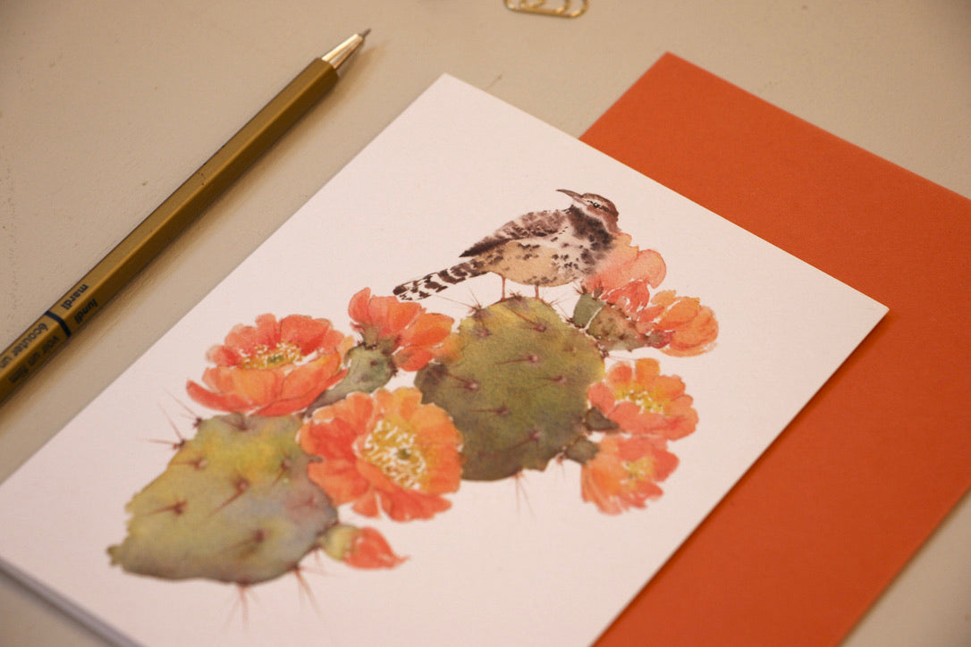 Cactus Wren | Greeting Card