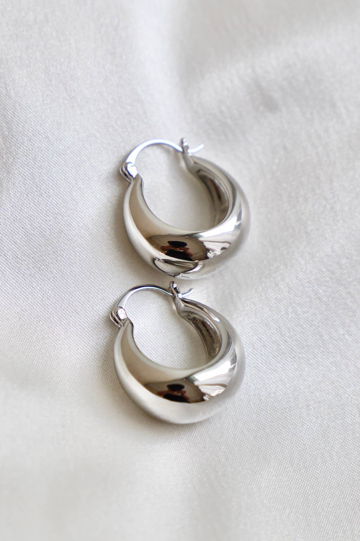Coco Chunky Hoop | Silver