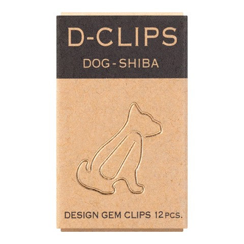 Midori D-Clips Paper Clips Shiba Inu