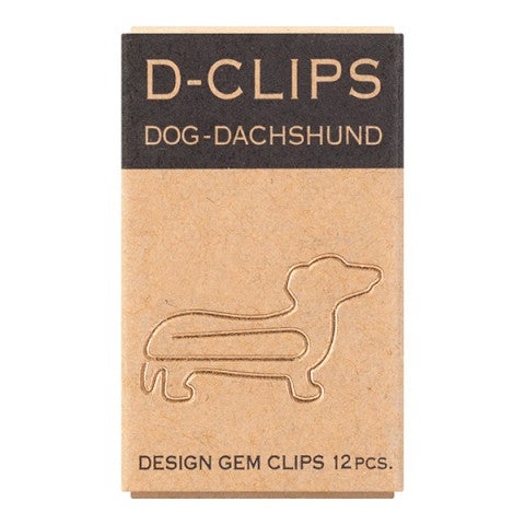 Midori D-Clips Paper Clips Dachshund