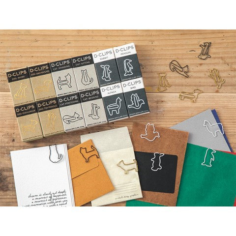 Midori D-Clips Paper Clips Dachshund