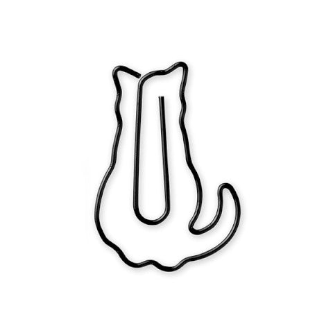 Midori D-Clips Paper Clips Sitting Cat