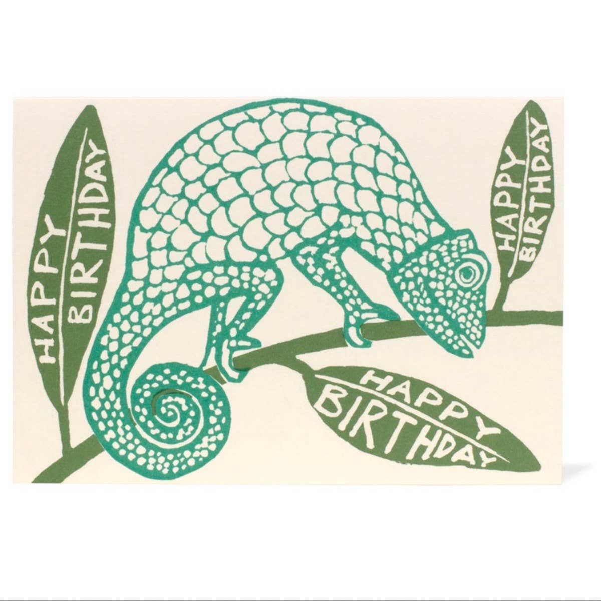 Card Birthday Chameleon