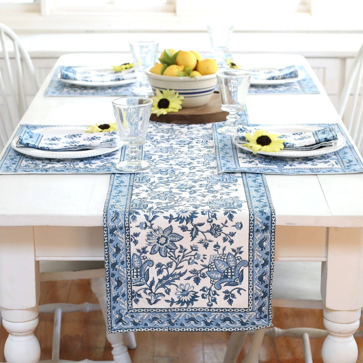 Table Runner Gayatri Blue