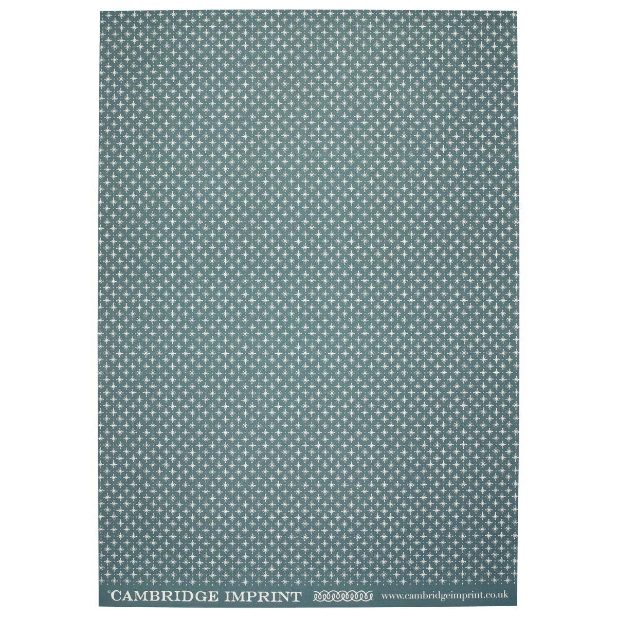 Patterned Paper Little Stars Petrol Blue