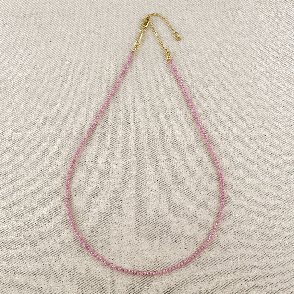 Pink Zircon Necklace