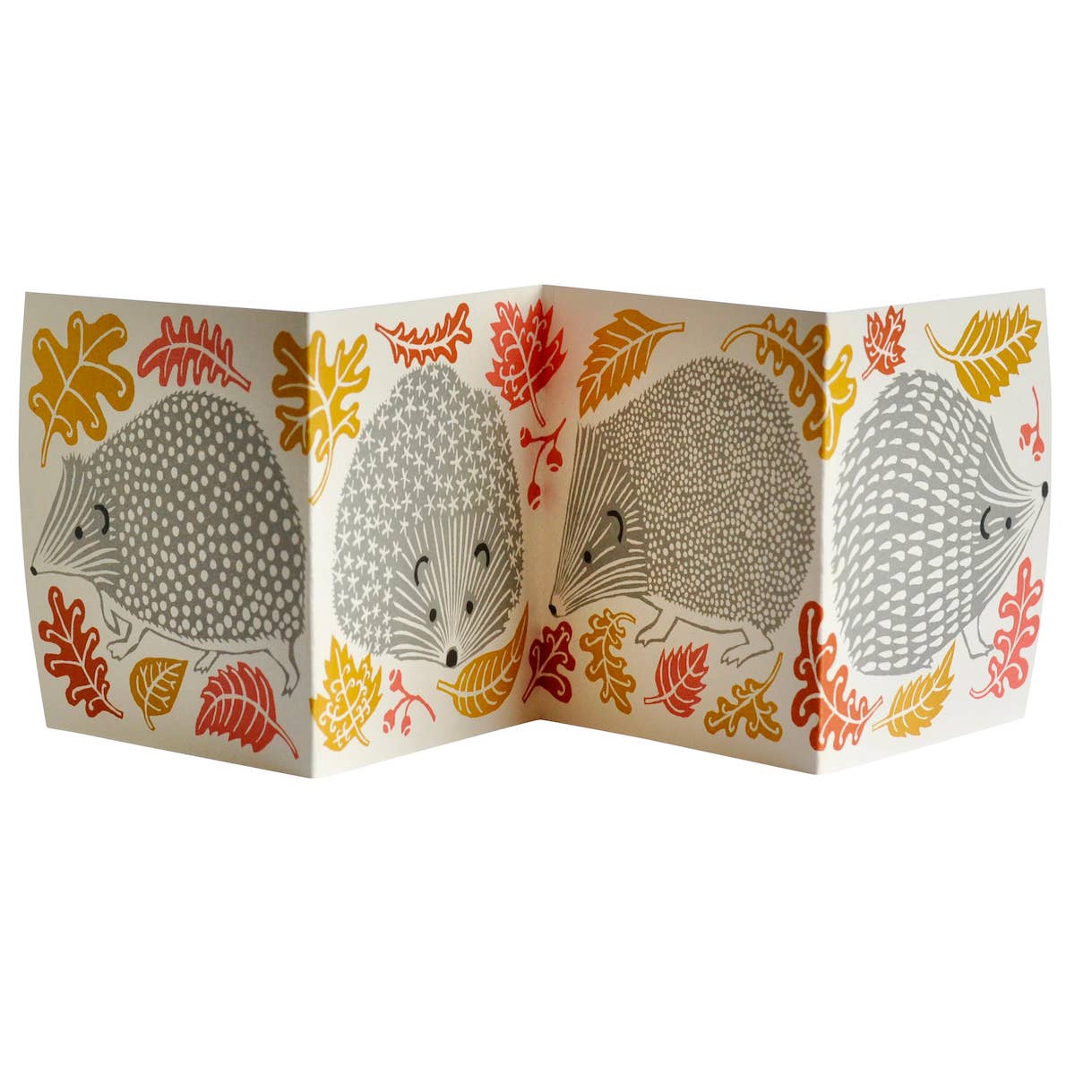 A Prickle of Hedgehogs | Concertina Greeting Card