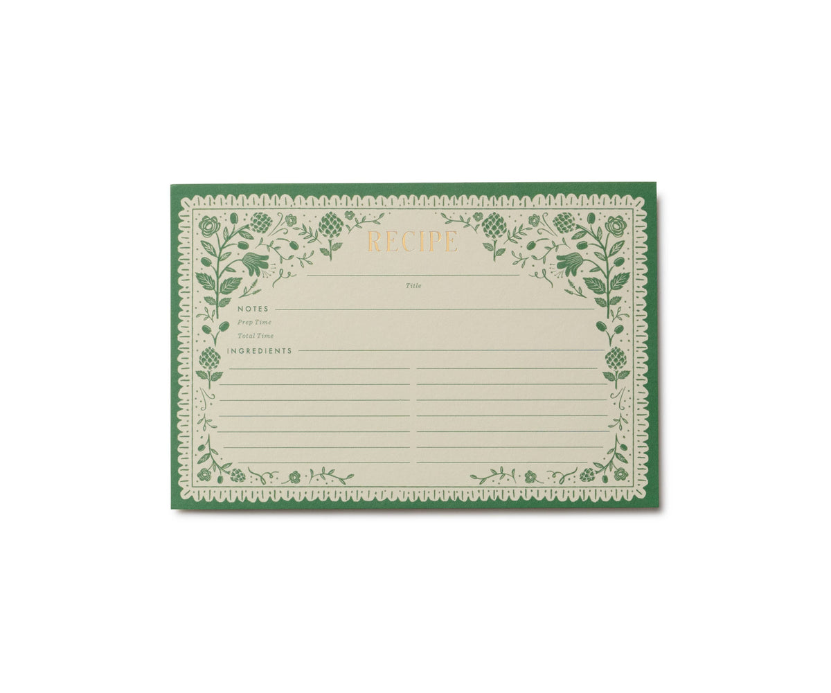 Artichoke Recipe Cards | Pack of 12