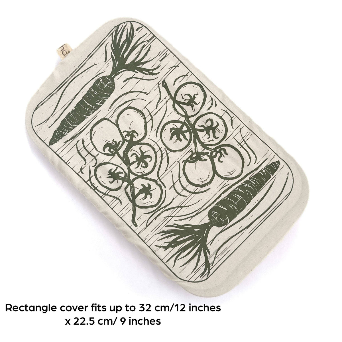 Halo Dish Cover | Rectangle | Farm to Table Print