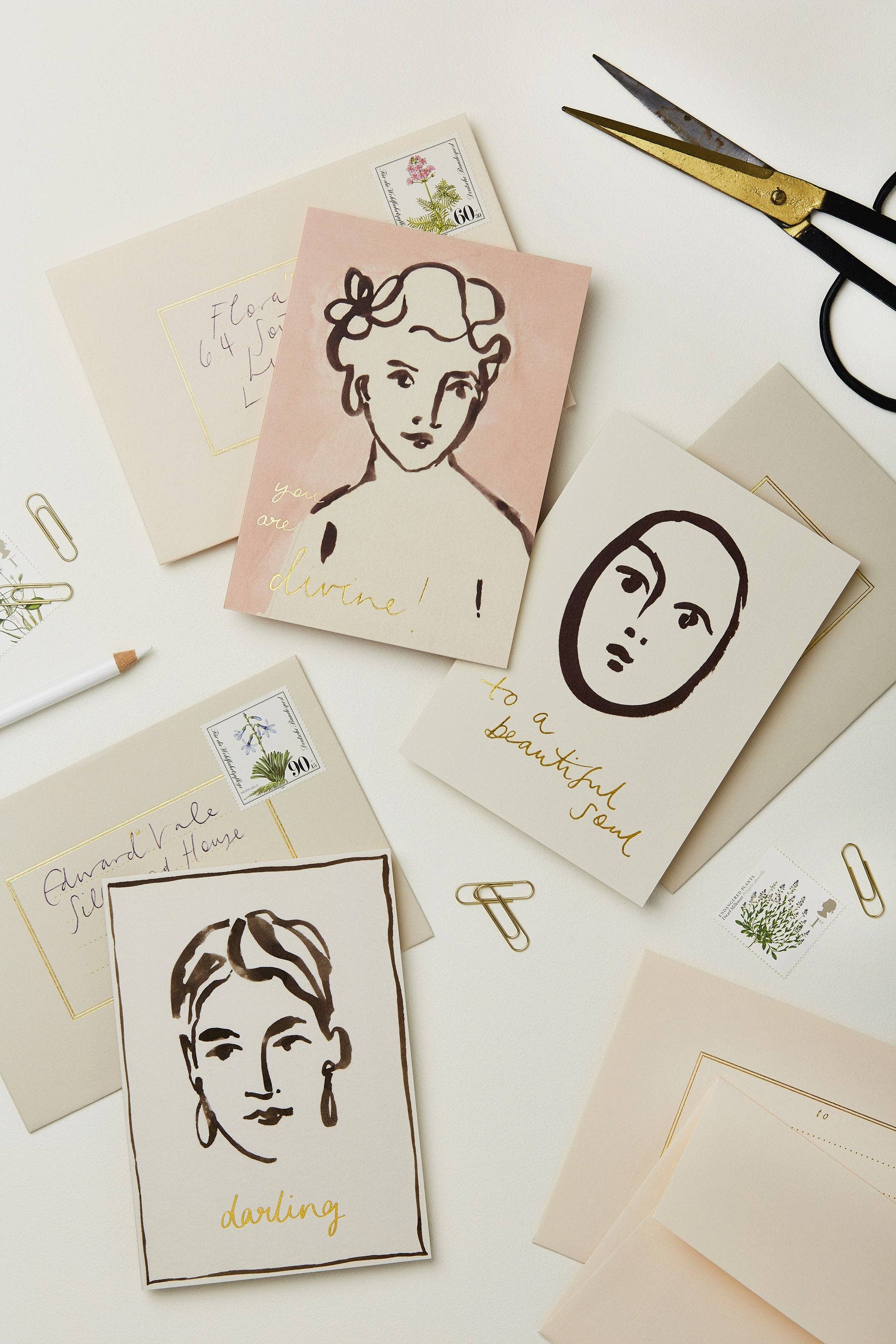 Portrait 'Darling' Card