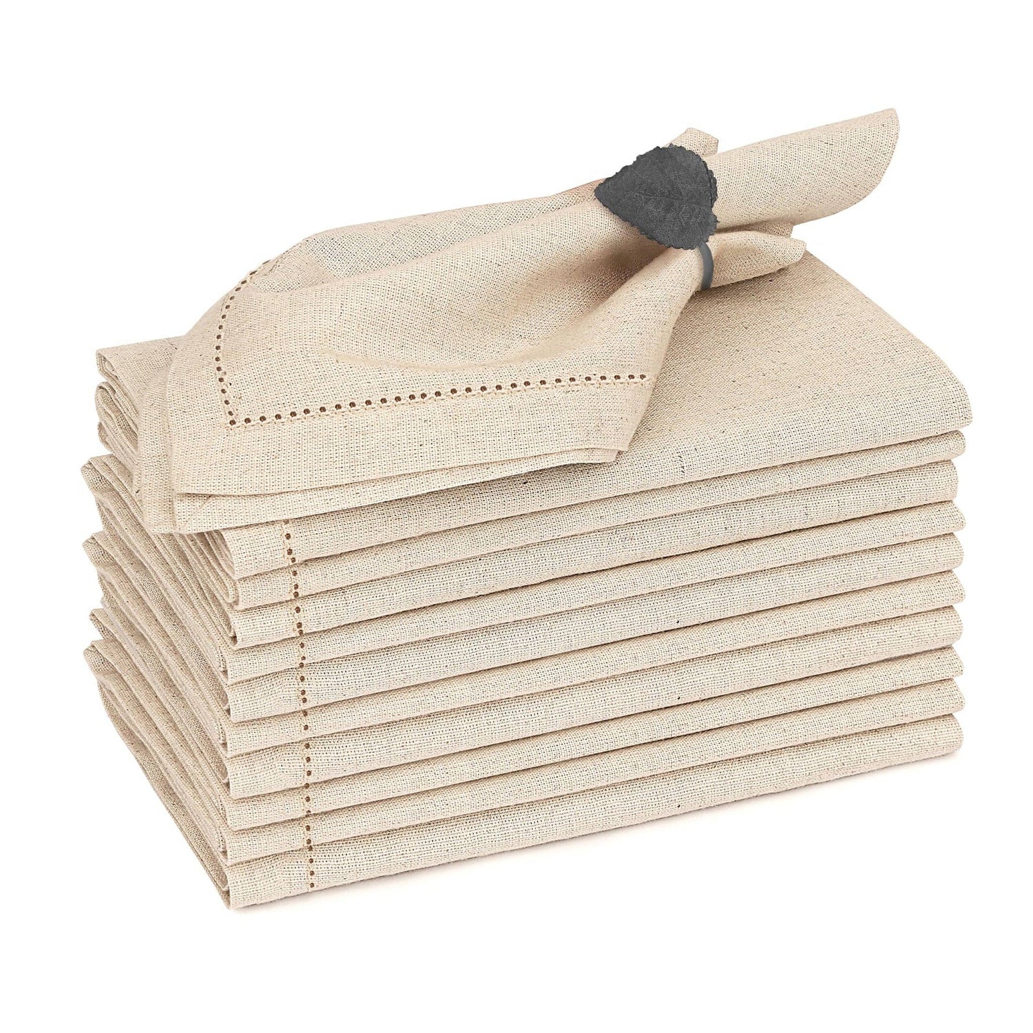 Natural | Cotton Linen Cloth Napkins | 20x20 Inch"