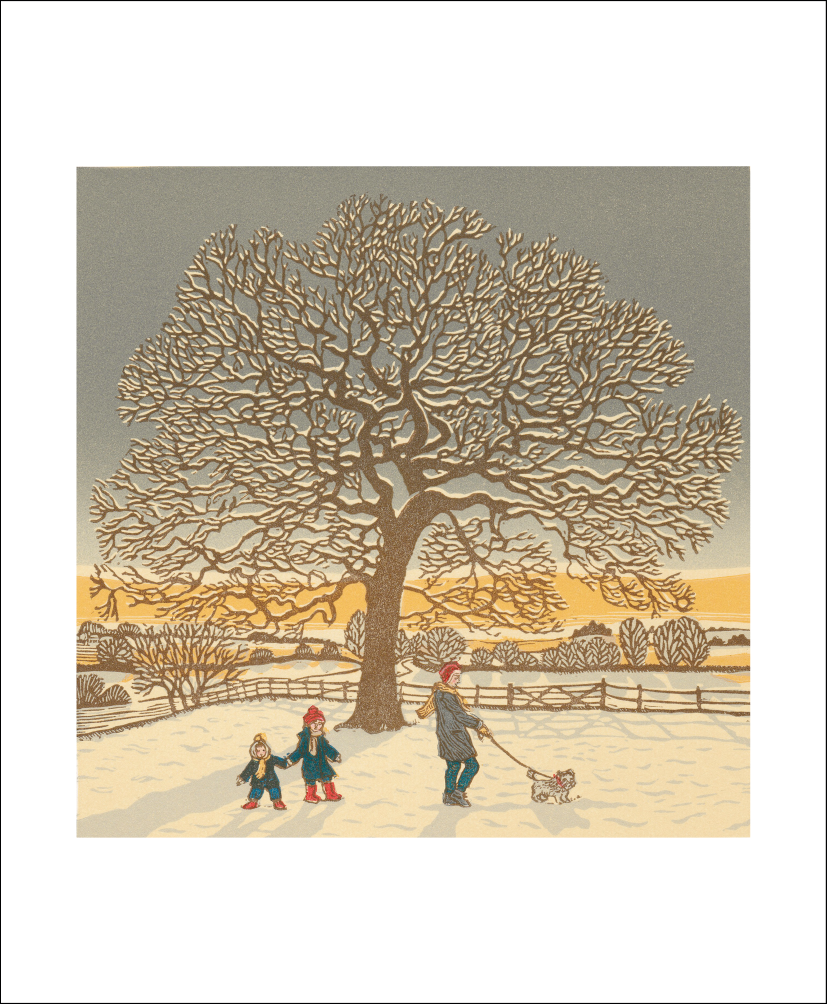 Winter Oak Card - Vanessa Lubach