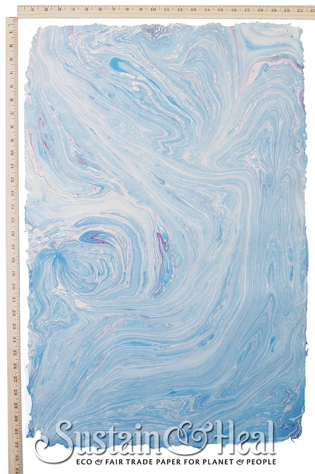 Light Blue Marble Sheet | Handmade Paper | #167
