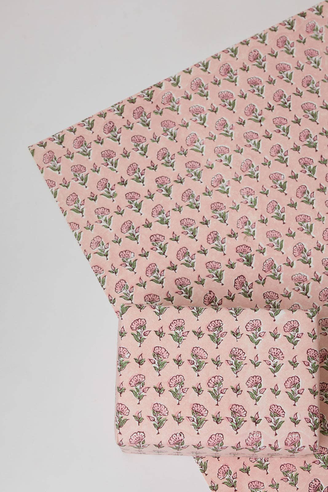 Block Printed Wrapping Paper | Ditsy Floral | Blush
