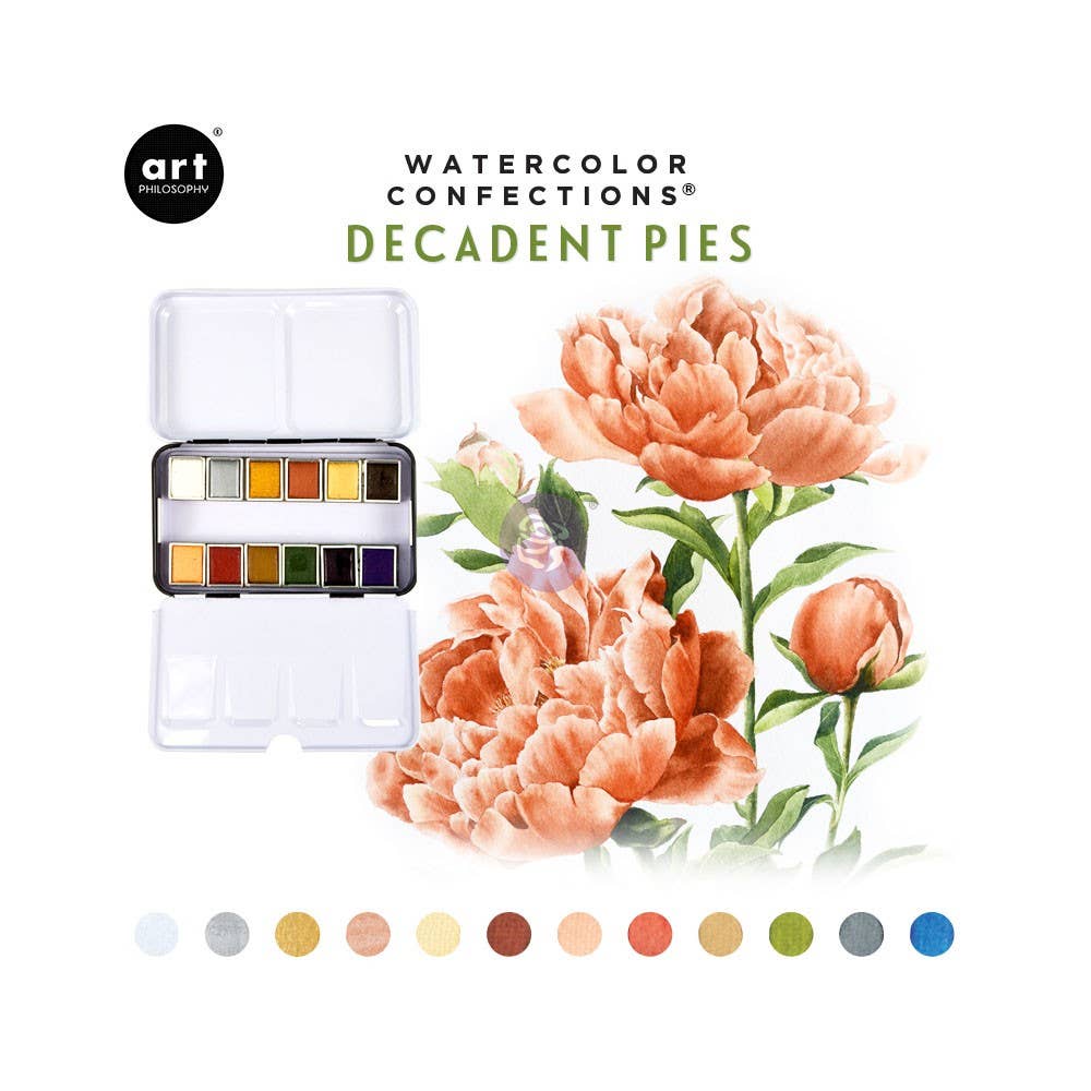 Watercolor Confections | Decadent Pies