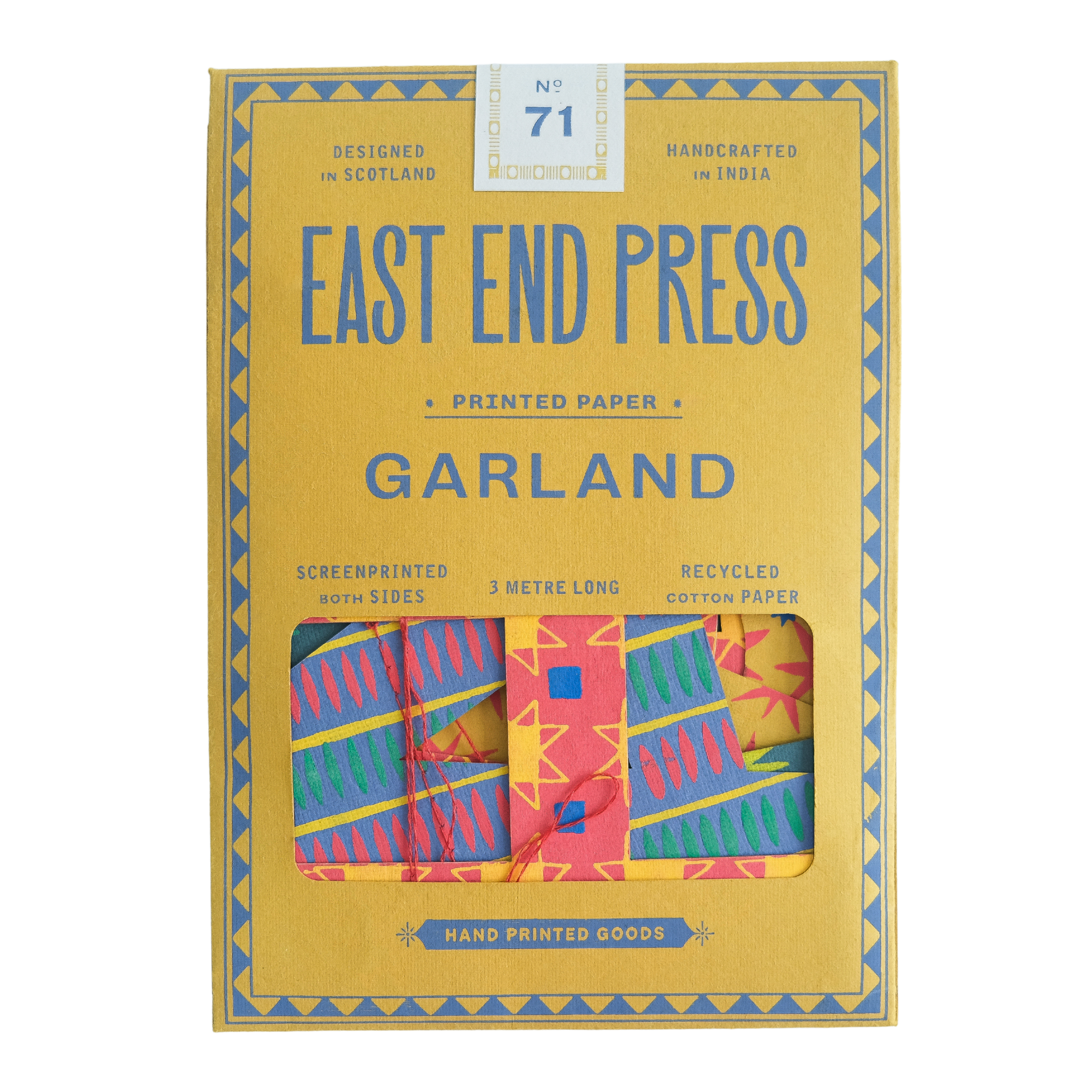 Bright Happy Birthday Sewn Garland