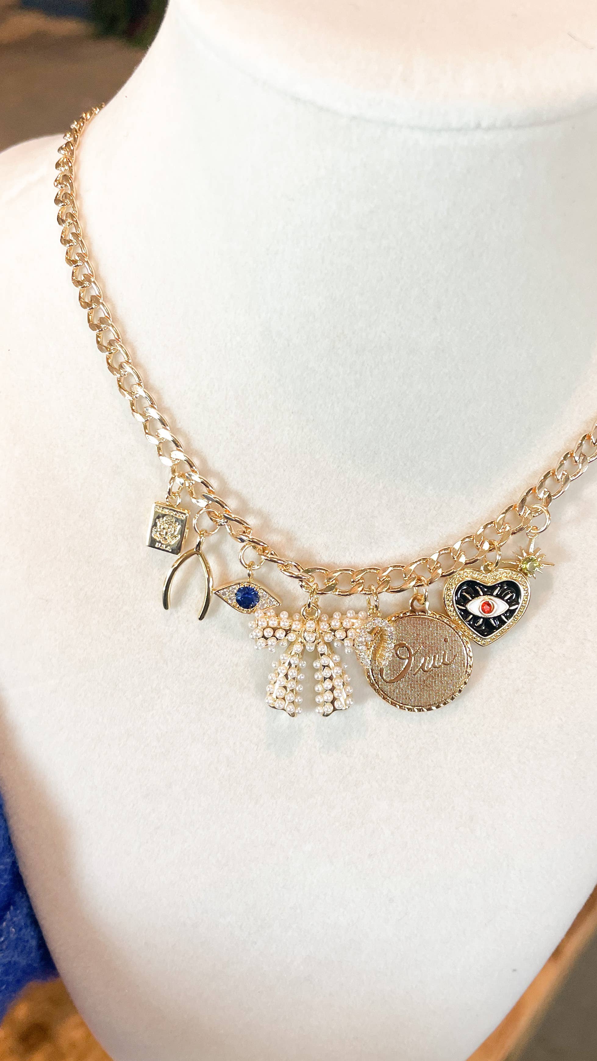 Gold Tiny Passport Charm