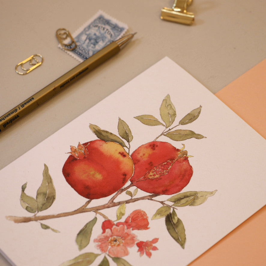 Pomegranate | Greeting Card