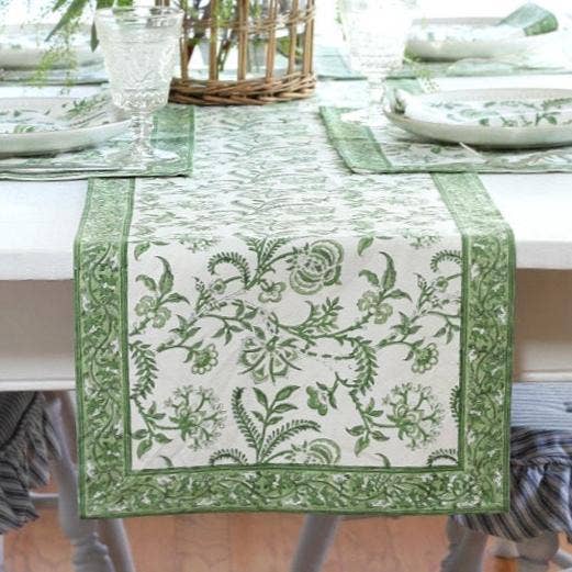 Table  Runner Lilibet Green