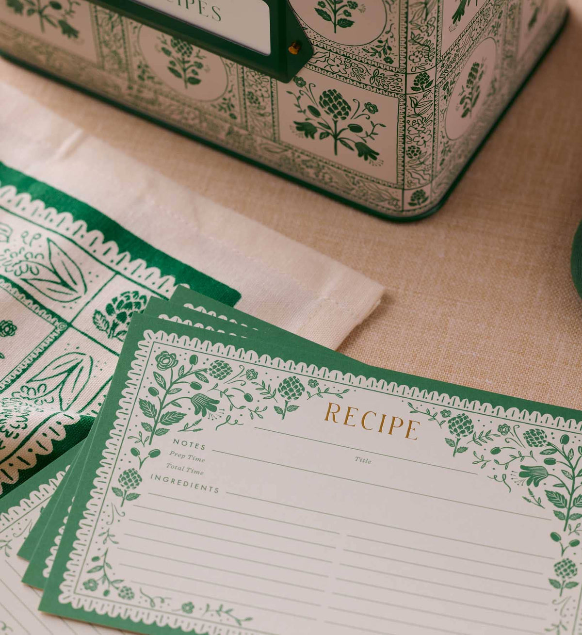Artichoke Recipe Cards | Pack of 12