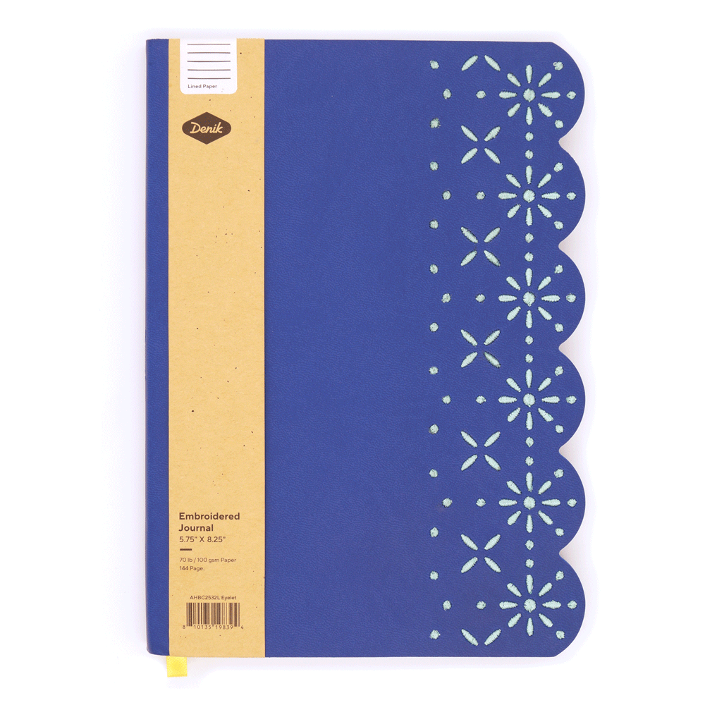 Eyelet Embroidered Layflat Journal