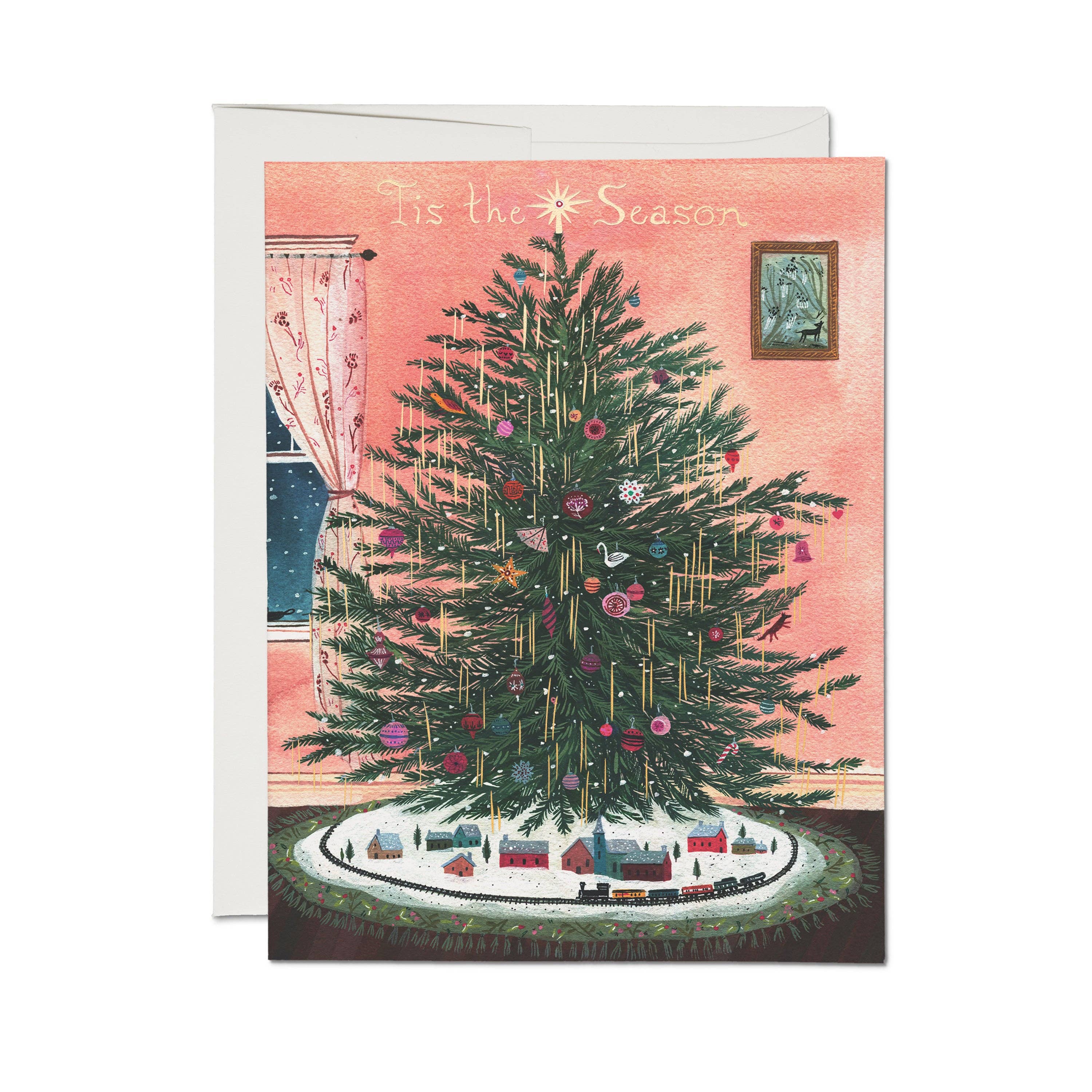 Tinsel Tree holiday greeting card | Boxed Set
