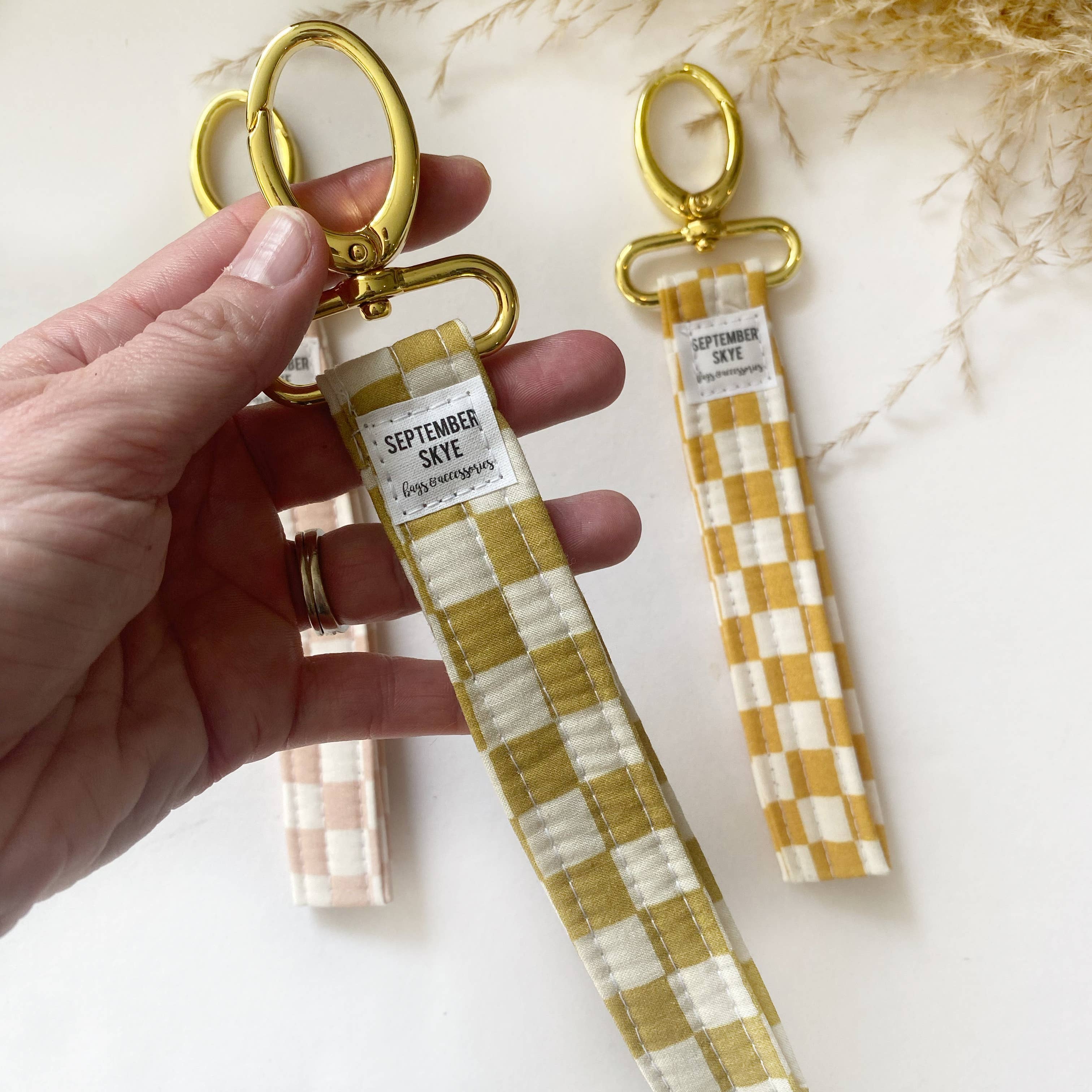 Key Fob | key chain | checkered prints