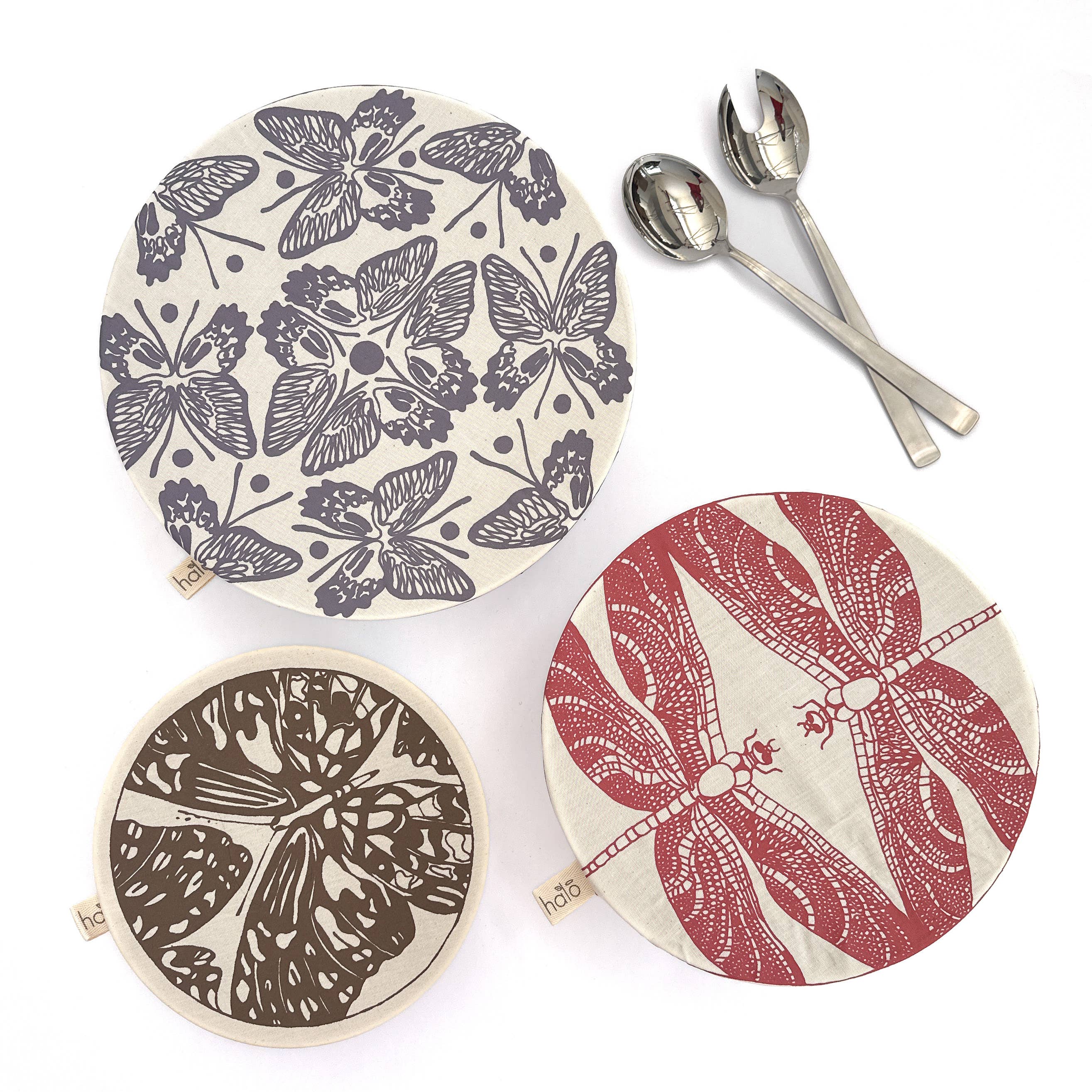 Dish and Bowl Covers | Large Set of 3 Butterflies