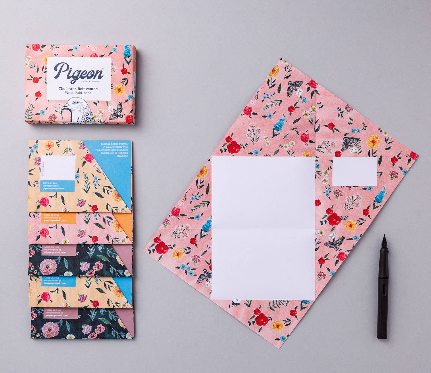 Sunday Letter Pigeon | Folding Letter set | Pack of 6