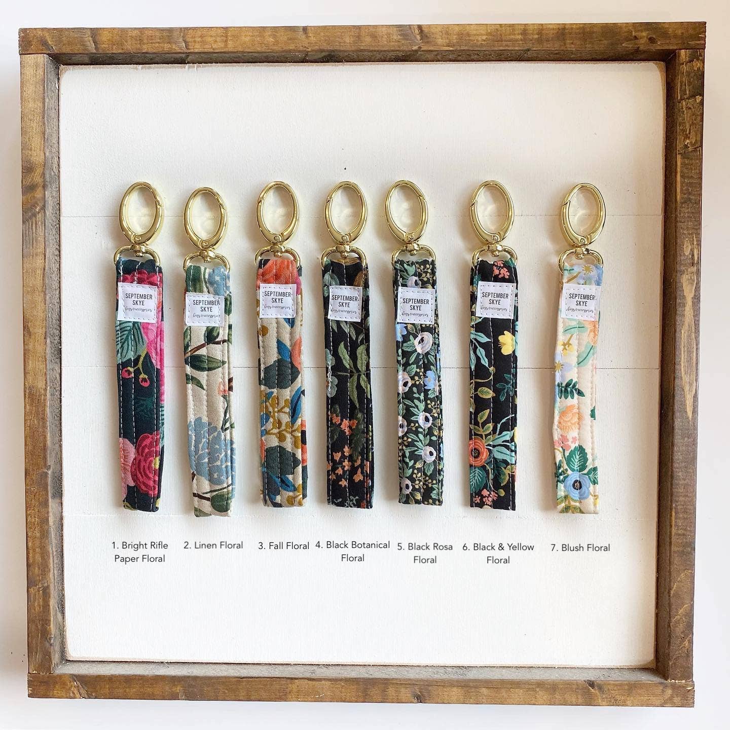 Key Fob | key chain | Rifle Paper fabrics