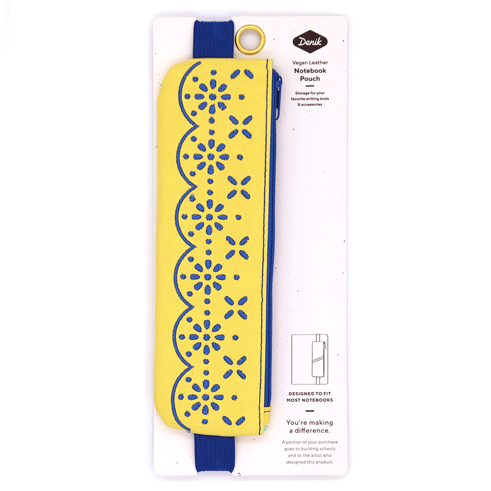 Eyelet Embroidered Notebook Pouch