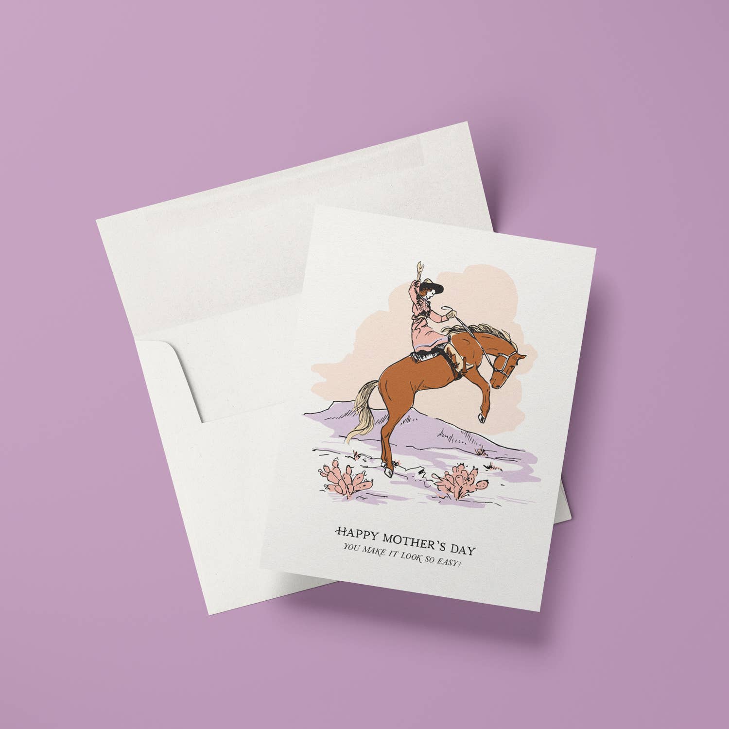 Cowgirl Mother's Day Greeting Card