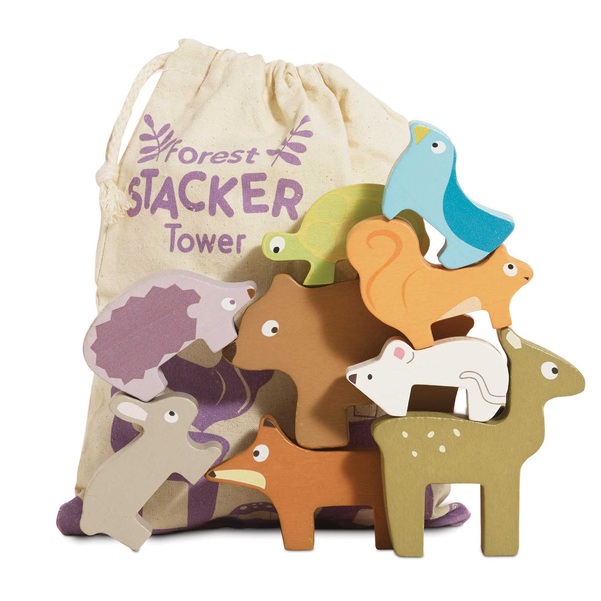 Woodland Stacking Forest Animals and Bag