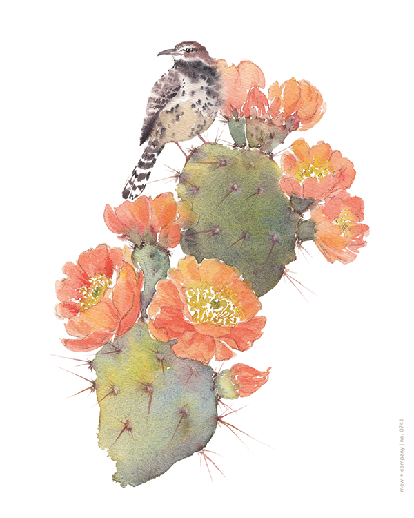 Art Print - Cactus Wren No. 0740