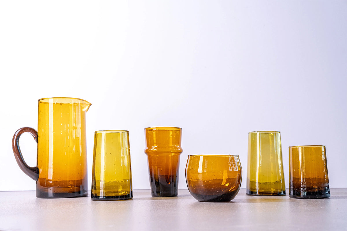 Moroccan Cone Jug | Amber