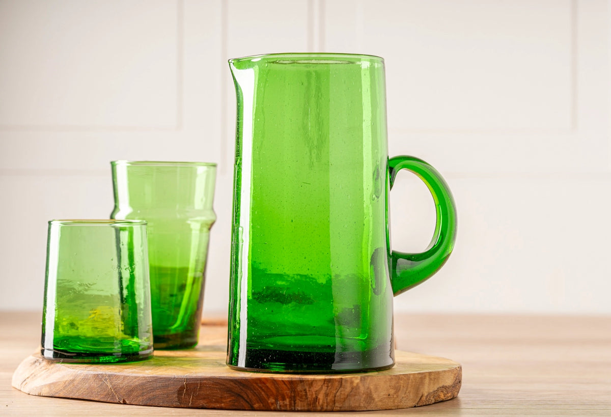 Moroccan Cone Jug | Green