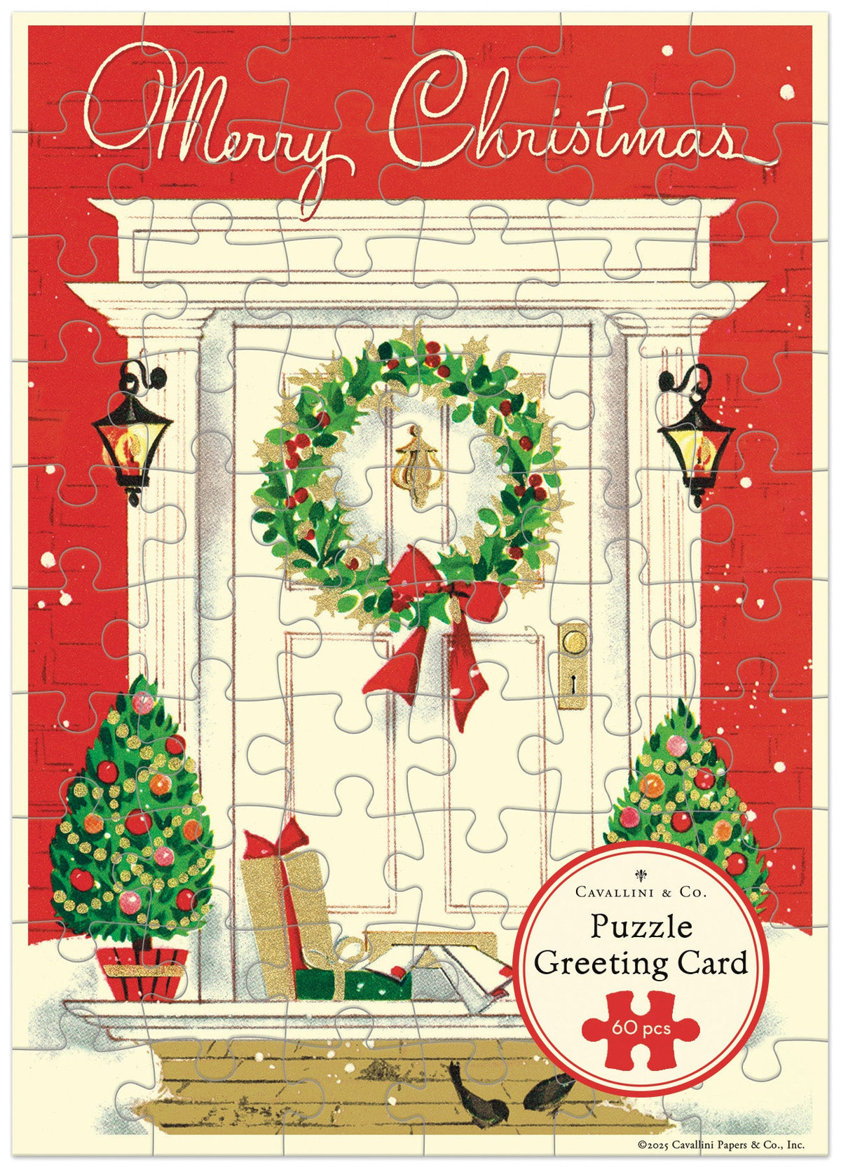 Merry Christmas Home | Puzzle Greeting Card