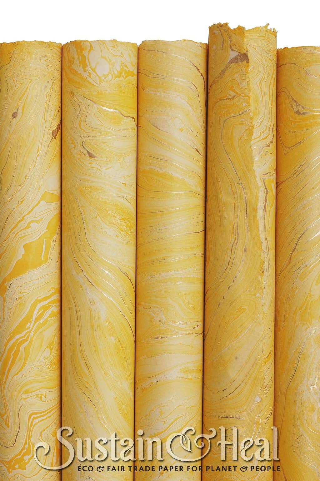 Yellow Marble Sheet | Handmade Paper | #149